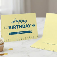 Personalisierter gelber Butterstab zum Geburtstag