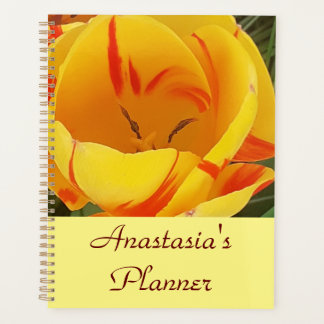 Personalisierter Gelbfrühlingshügel Planer