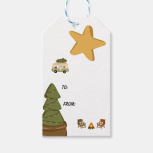 Personalisierter gemütlicher Weihnachts-Camper Geschenkanhänger