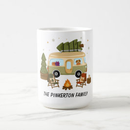 Personalisierter gemütlicher Weihnachts-Camper Kaffeetasse