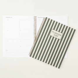 Personalisierter gestreifter Planer 20XX