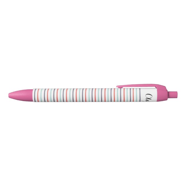 Personalisierter gestreifter Stift (Oberseite)