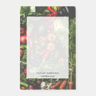 Personalisierter Gesundheitsbereich für frisches G Post-it Klebezettel