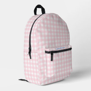 Personalisierter Gingham-Gingham Bedruckter Rucksack