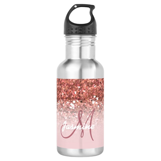 Personalisierter Girly Edelstahlflasche (Vorderseite)