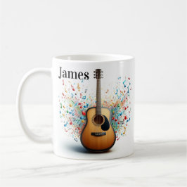 Personalisierter Gitarren-Kaffeebecher Kaffeetasse