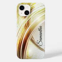 Personalisierter Glam-Case-Mate mit Gold-Metal-Loo