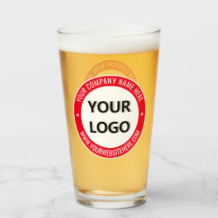 Personalisierter Glas mit Ihrem Firmenlogo Text Br