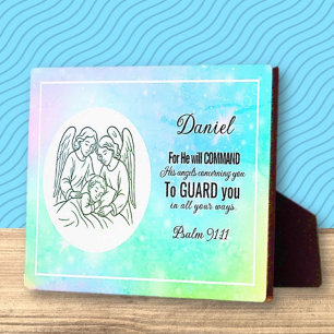 Personalisierter Glaube Basierter Psalm Kinderzimm Fotoplatte