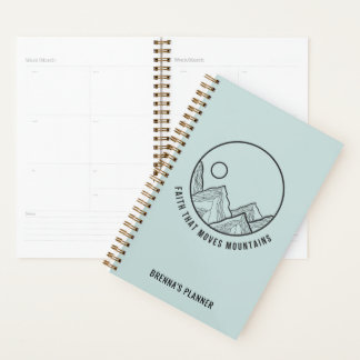 Personalisierter Glaube, der die Berge Christlich Planer