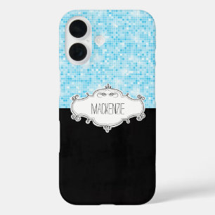 Personalisierter Glittery-Fall iPhone 16 Hülle