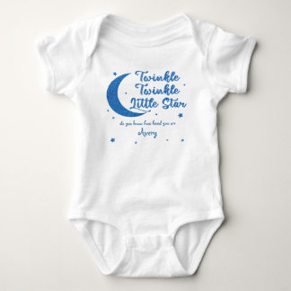 Personalisierter Glitzer Baby Strampler
