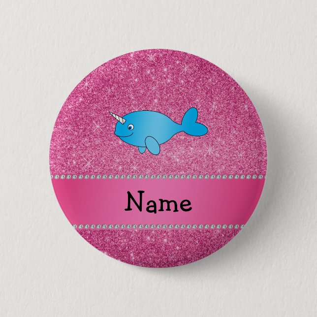 Personalisierter Glitzer Button (Vorderseite)