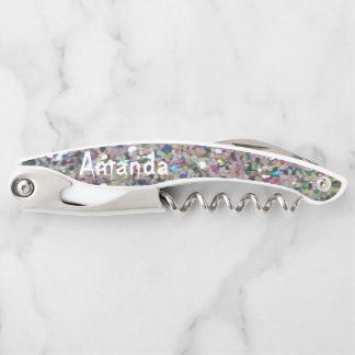 Personalisierter Glitzer Kellnermesser