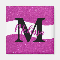 Personalisierter Glitzer-Magnet