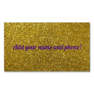 Personalisierter Glitzer Magnetische Visitenkarte