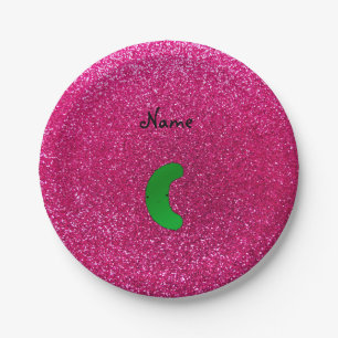 Personalisierter Glitzer Pappteller