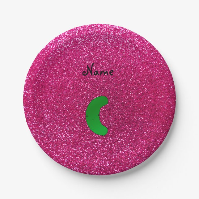 Personalisierter Glitzer Pappteller (Vorderseite)