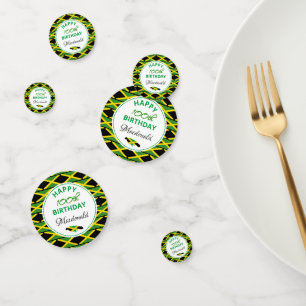 Personalisierter glücklicher 100. GEBURTSTAG Jamai Konfetti