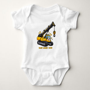 Personalisierter Glücklicher Kleiner Kranich Baby Strampler