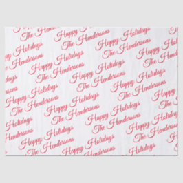 Personalisierter glücklicher Urlaub Seidenpapier