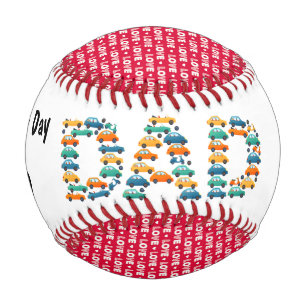 Personalisierter glücklicher Vatertag Baseball