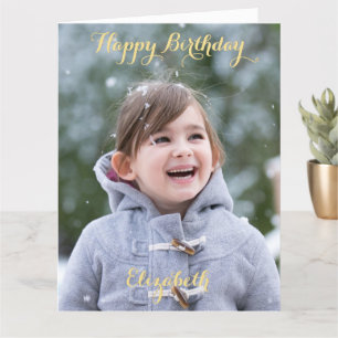 Personalisierter Glückwunsch zum Geburtstag Big Gr Karte