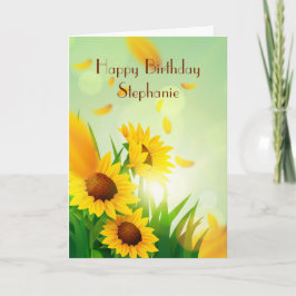 Personalisierter Glückwunsch zum Geburtstag für ih Karte