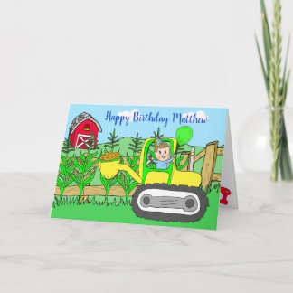 Personalisierter Glückwunsch zum Geburtstag Kleine Karte