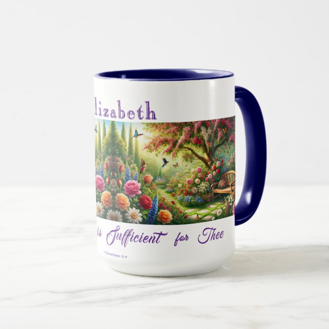 Personalisierter Gnaden-Garten-Becher Tasse (VorderseiteRechts)
