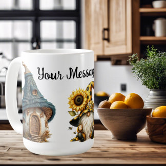 Personalisierter Gnom-Garten Kaffeetasse