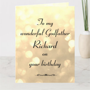 Personalisierter Godvater Geburtstag Karte