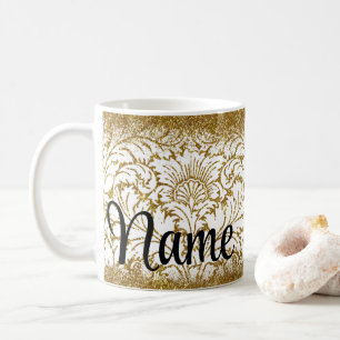 Personalisierter Gold Design Coffee Tasse Cup