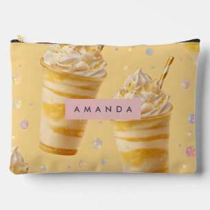 Personalisierter Golden Caramel Swirl Milkshake Zubehörtasche