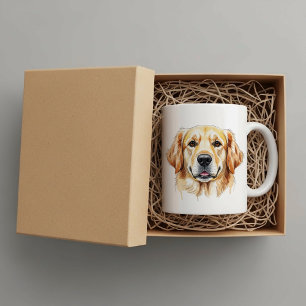 Personalisierter Golden Retriever Becher Kaffeetasse