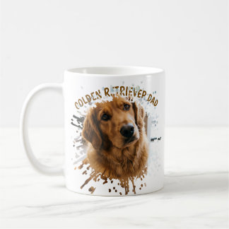 Personalisierter Golden Retriever Dad Becher - Ben Kaffeetasse