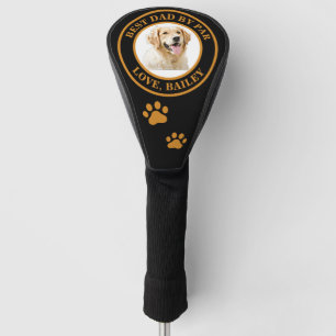 Personalisierter Golden Retriever Hund Zeichnend Golf Headcover