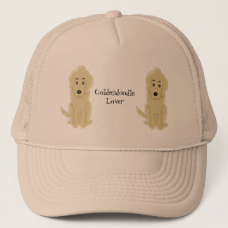Personalisierter Goldendoodle Hundeentwurf Truckerkappe