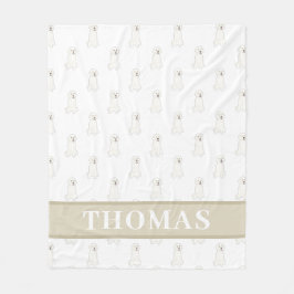 Personalisierter Goldener Doodle Fleecedecke
