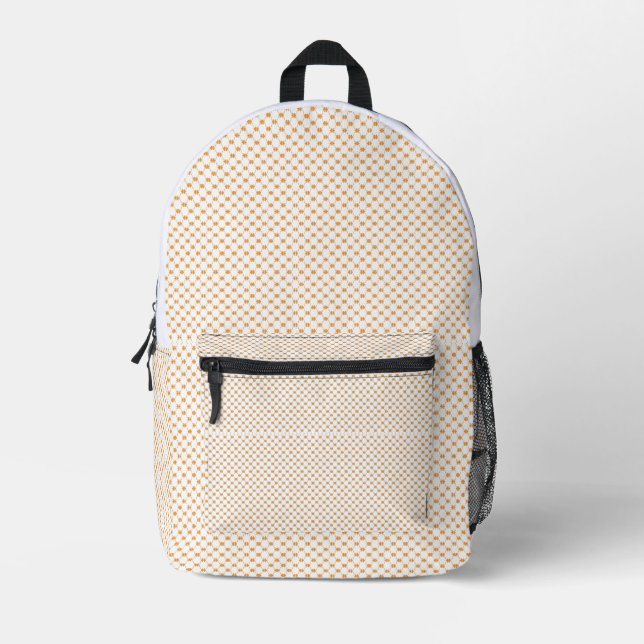 Personalisierter goldener geometrischer Rucksack (Vorderseite)