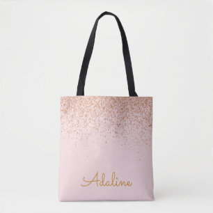 Personalisierter goldener Glitter-Monogramm-Name