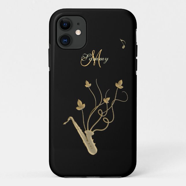 Personalisierter GoldSaxophone iPhone 5 Fall Case-Mate iPhone Hülle (Rückseite)
