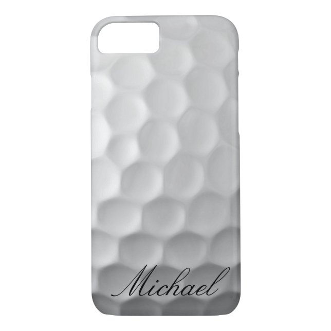 Personalisierter Golf Ball Dimples Textur Muster Case-Mate iPhone Hülle (Rückseite)