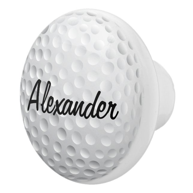 Personalisierter Golf-Ball Keramikknauf (Rechts)