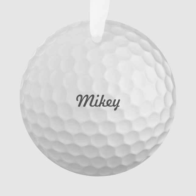 Personalisierter Golf-Ball Ornament (Vorderseite)