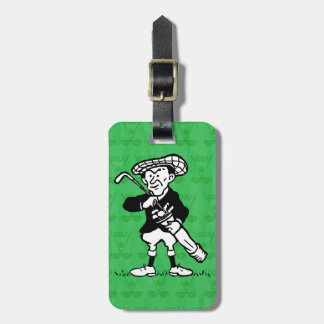 Personalisierter Golf-Cartoongolfspieler Gepäckanhänger