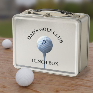 Personalisierter Golf Club Golfing Vater Metal Lun Metall Lunch Box