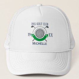 Personalisierter Golf Club Name Classic Trucker Ha Truckerkappe