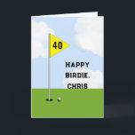 Personalisierter Golf Geburtstag Karte<br><div class="desc">Eine lustige Golf-Geburtstagskarte mit einem Golf-Design für jeden Golfer zum Geburtstag. Text bearbeiten,  um Name und Alter hinzuzufügen.</div>