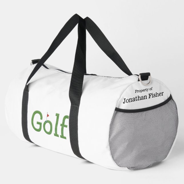Personalisierter Golf mit Flagstick Duffle Bag (Rechte Ecke)